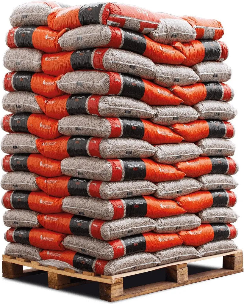 Heizfuxx Holzpellets Red 15kg x 20 Sack 300kg Palette