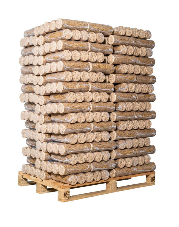 NESTRO Weichholzbrikettpalette mit einem Gewicht von 960 kg
