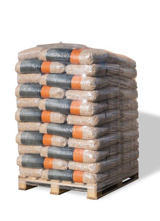 HS Timber Holzpellets in 15-kg-Säcken, Palette mit 66 Säcken